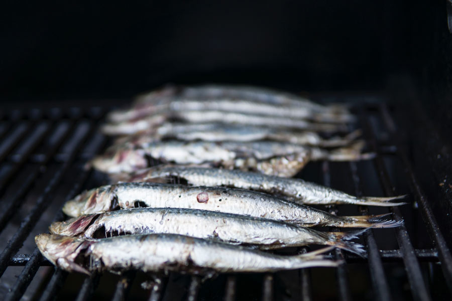Fish on a barbecue