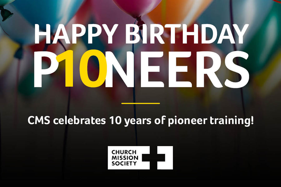 "Happy birthday Pioneers" graphic
