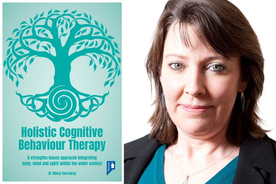 Cover image of book and portrait photo of Dr Hilary Garraway